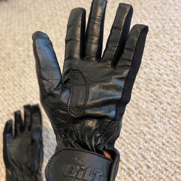 BiLT black motorcycle gloves, M - Picture 4 of 7